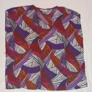 Multicolored Top Size 14